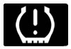 Ford Fiesta low tyre pressure monitor dashboard warning light