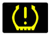 Ford Focus low tyre pressure warning light