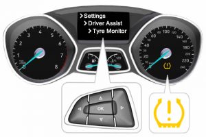 How to reset the Ford Focus tyre pressure warning light