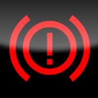 Ford Kuga / Ford Escape Brake (exclamation mark) dashboard warning light symbol