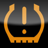 Ford Kuga / Ford Escape low tyre pressure dashboard warning light symbol