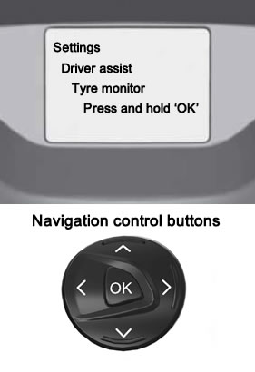 Reset Ford Kuga tyre pressure monitor system warning light (MK2)