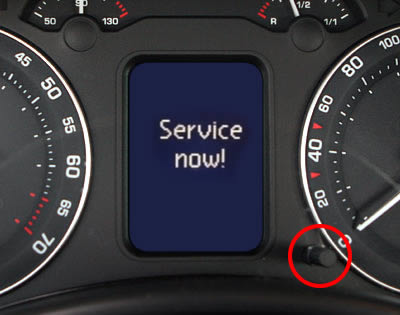 service reset octavia light oil skoda koda meter button trip engine using warning