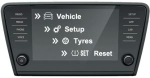 Reset tyre pressure monitor system MK3 ŠKODA Octavia