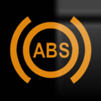 Skoda Octavia antilock brakes (ABS) dashboard warning light symbol