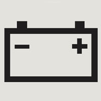 Skoda Octavia battery dashboard warning light symbol