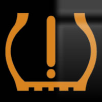 Skoda Octavia tyre pressure dashboard warning light symbol