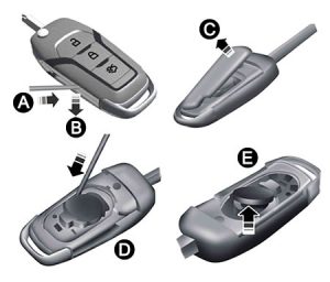 Replace Ford Ka / Ford Figo Mk3 key fob battery