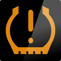 Ford Ka / Ford Figo tyre pressure dashboard warning light symbol
