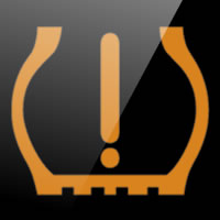 ŠKODA Fabia tyre pressure system dashboard warning light symbol